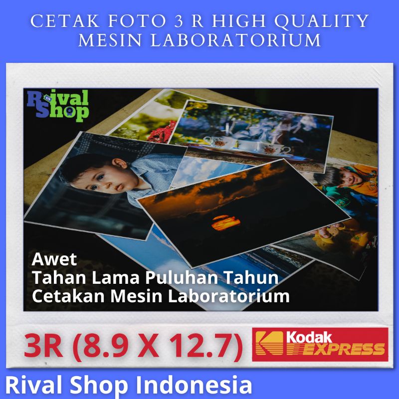 Jual Cetak Foto 3r Isi 100 Lembar Mesin Lab Kodak Express High Quality