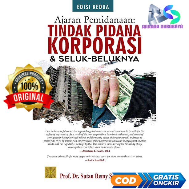 Jual Ajaran Pemidanaan (Tindak Pidana Korporasi Dan Seluk Beluknya ...