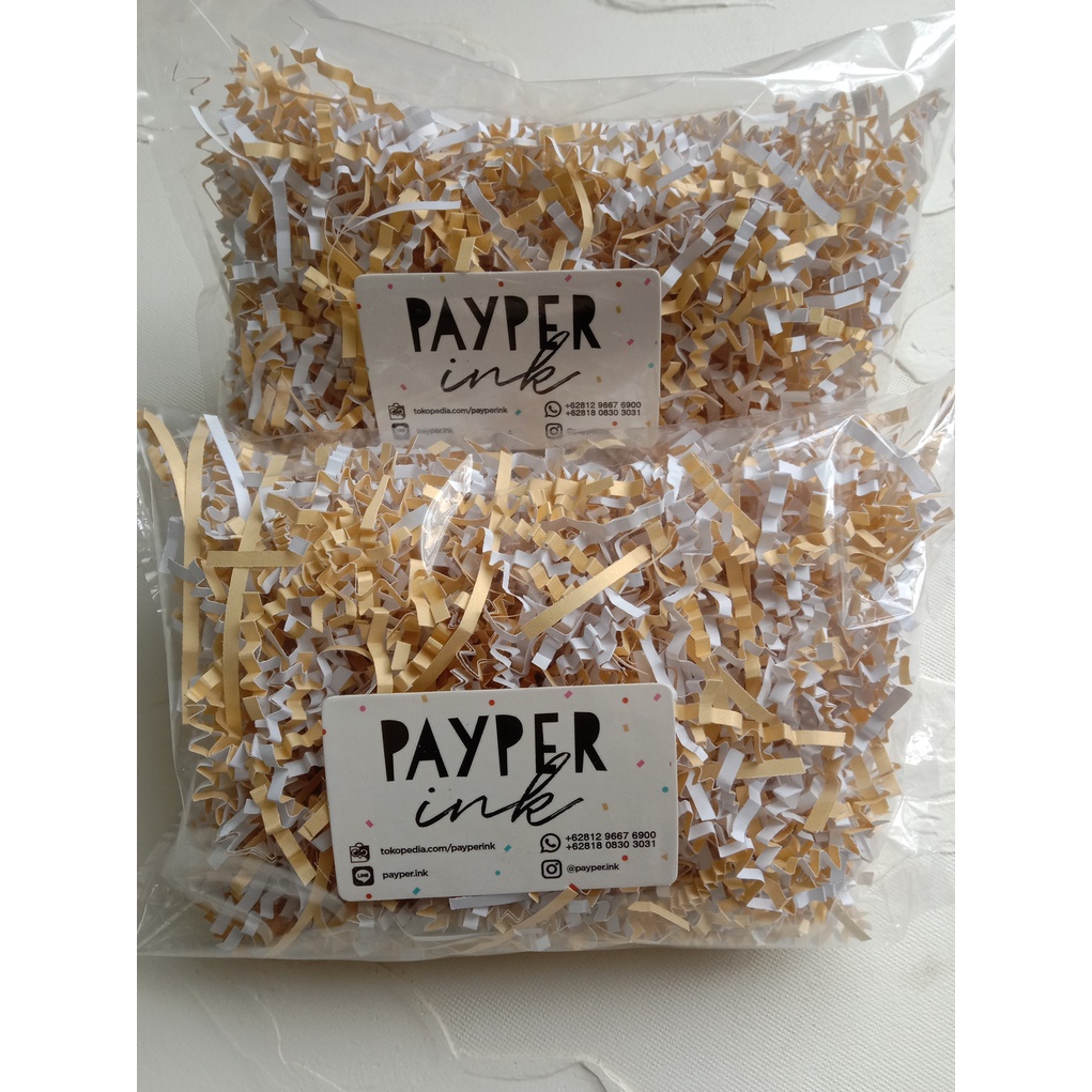 Jual PROMO 50 gram Shredded paper-Kertas Cacah- Kertas Serut Keriting ...