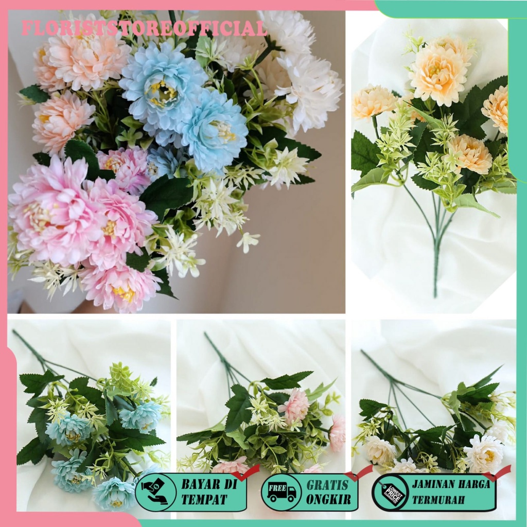 Jual COD BUNGA CARNATION BUNGA TANGKAI PLASTIK BUNGA ARTIFICIAL BUNGA ...