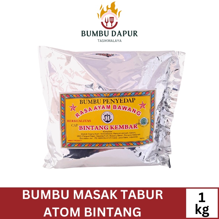 Jual Bumbu Tabur Atom Bintang Penyedap Rasa Ayam Bawang 1 Kg Murah I