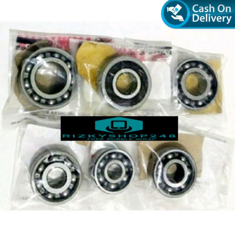 Jual lahar laher bearing gearbox rasio set nmax aerox lexi (isi 6 pcs ...
