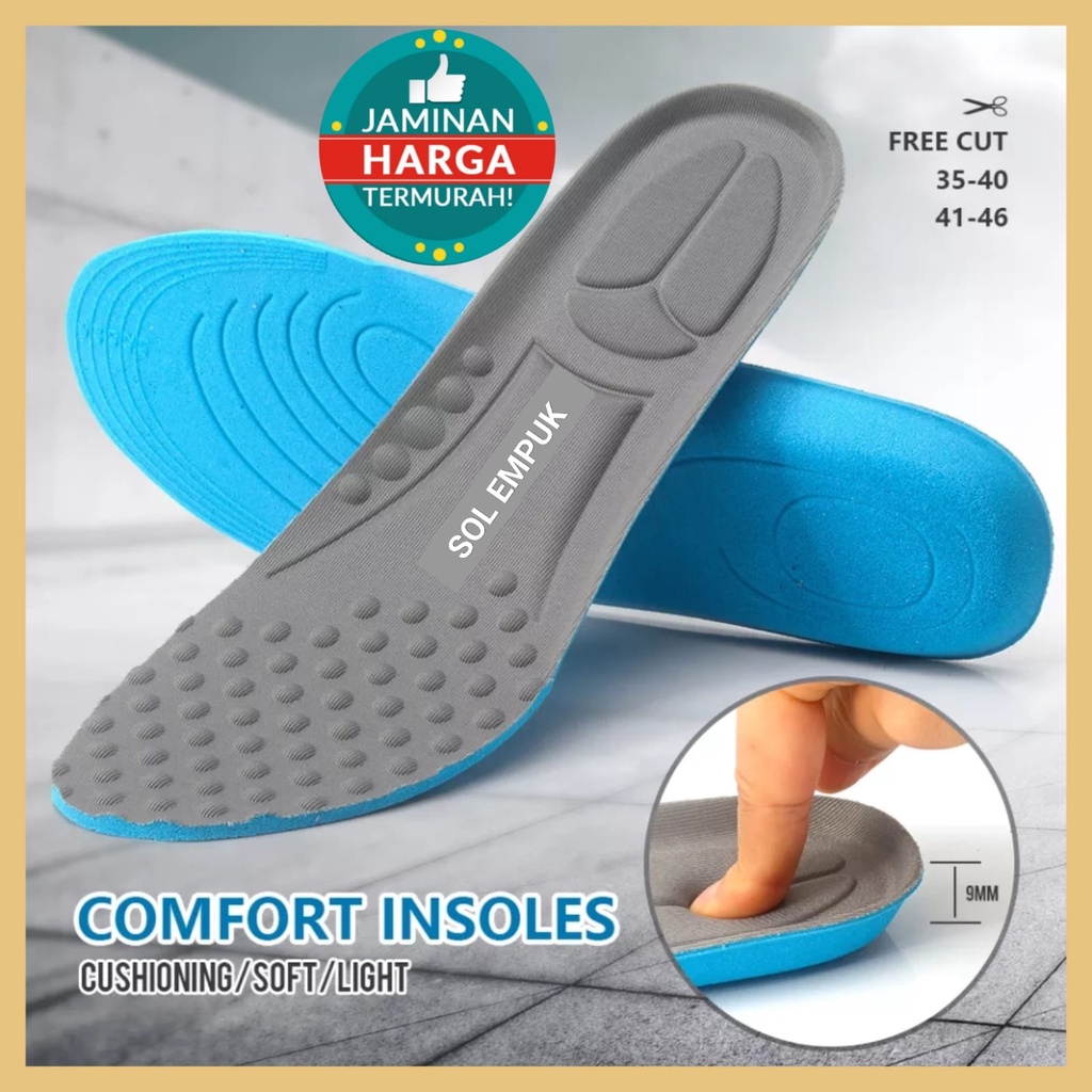 Jual Insole Sepatu Olah Raga Sport Sol Alas Kaki Pria Wanita Ringan