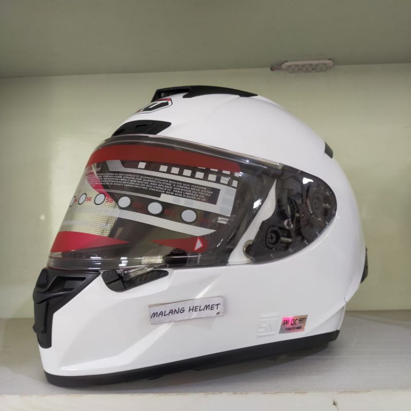 Jual Helm SCOTT Rx7 Solid White (ongkir termurah 2kg) | Shopee Indonesia