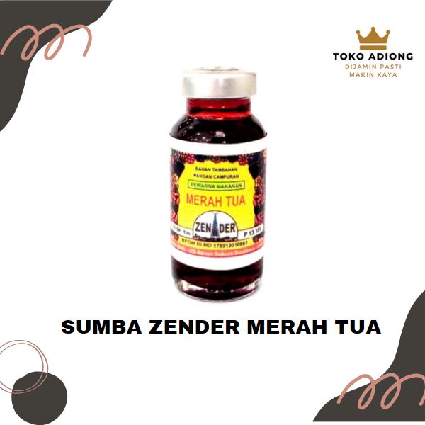 Jual PEWARNA MAKANAN ZENDER - Merah Tua 15 ml | Shopee Indonesia