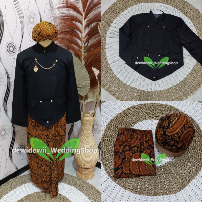 Jual Full Set Baju Adat Jawa Cowok Baju Manggolo Baju Pagar Bagus