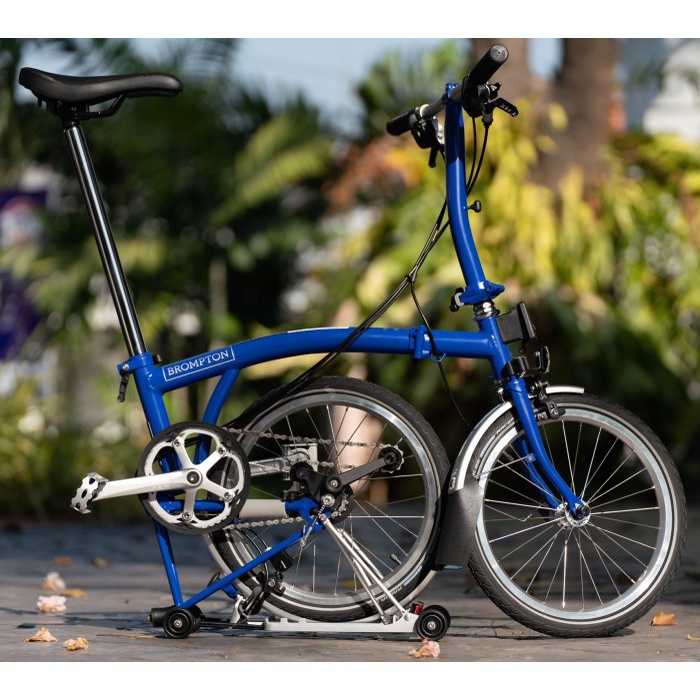 Jual Brompton C Line Explore Low Rise With Rear Rack Piccadilly Blue ...