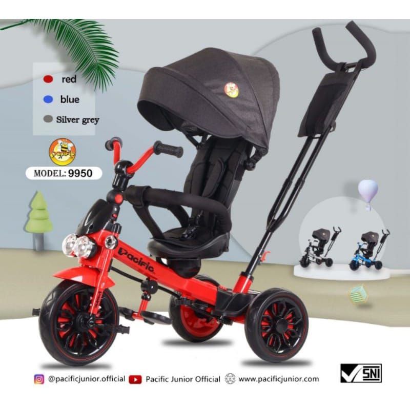 Jual Sepeda roda tiga 3 Pasific PC 9950 tricycle stroller bmx dorong ...