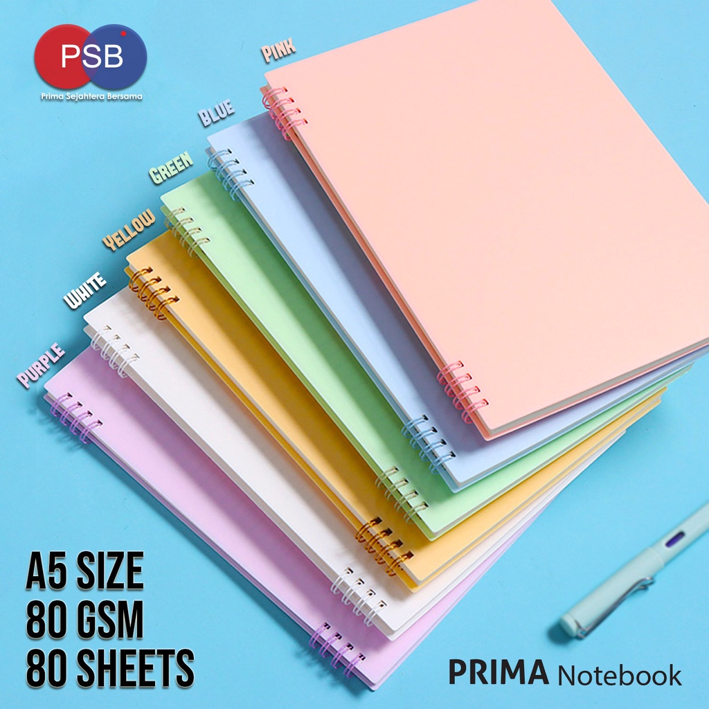 Jual Buku Tulis Prima Notebook Spiral A5 / Buku Catatan A5 | Shopee ...