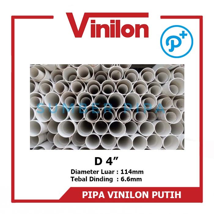 Jual Pipa Pipa Pralon Pvc Air Bersih Vinilon D 4
