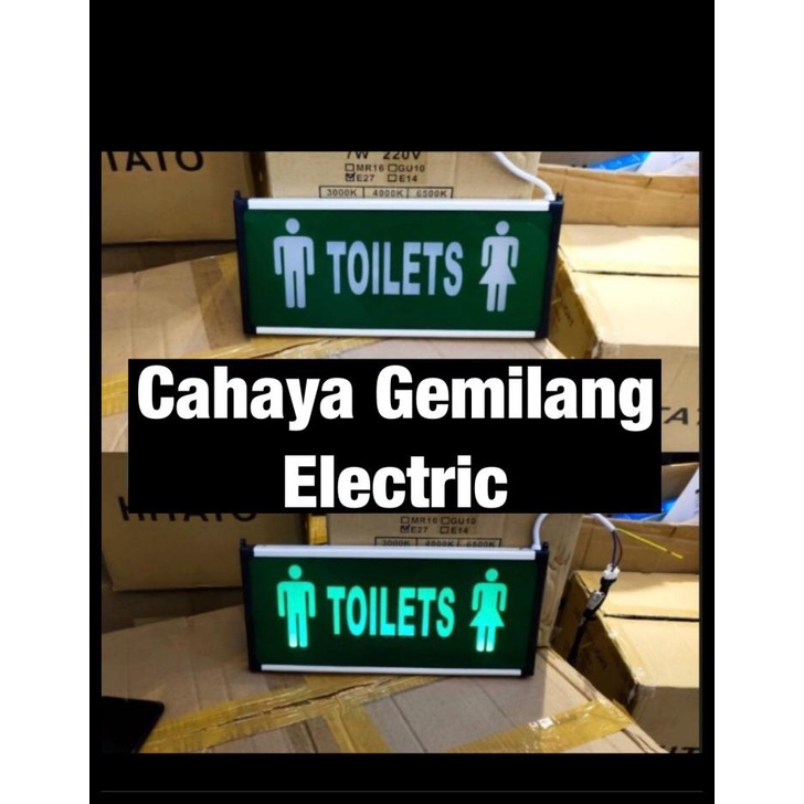 Jual Lampu Emergency Led Toilet Toilets Sign Darurat Hijau Sign Lamp