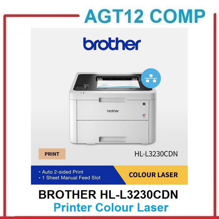 Jual BROTHER HLL3230CDN Printer Colour Laser Duplex Network Warna