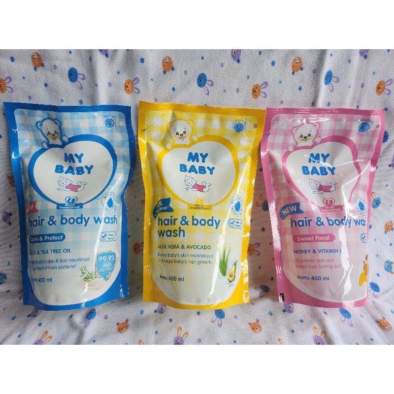 Jual My Baby Hair and Body Wash Refill 400ml Shopee Indonesia