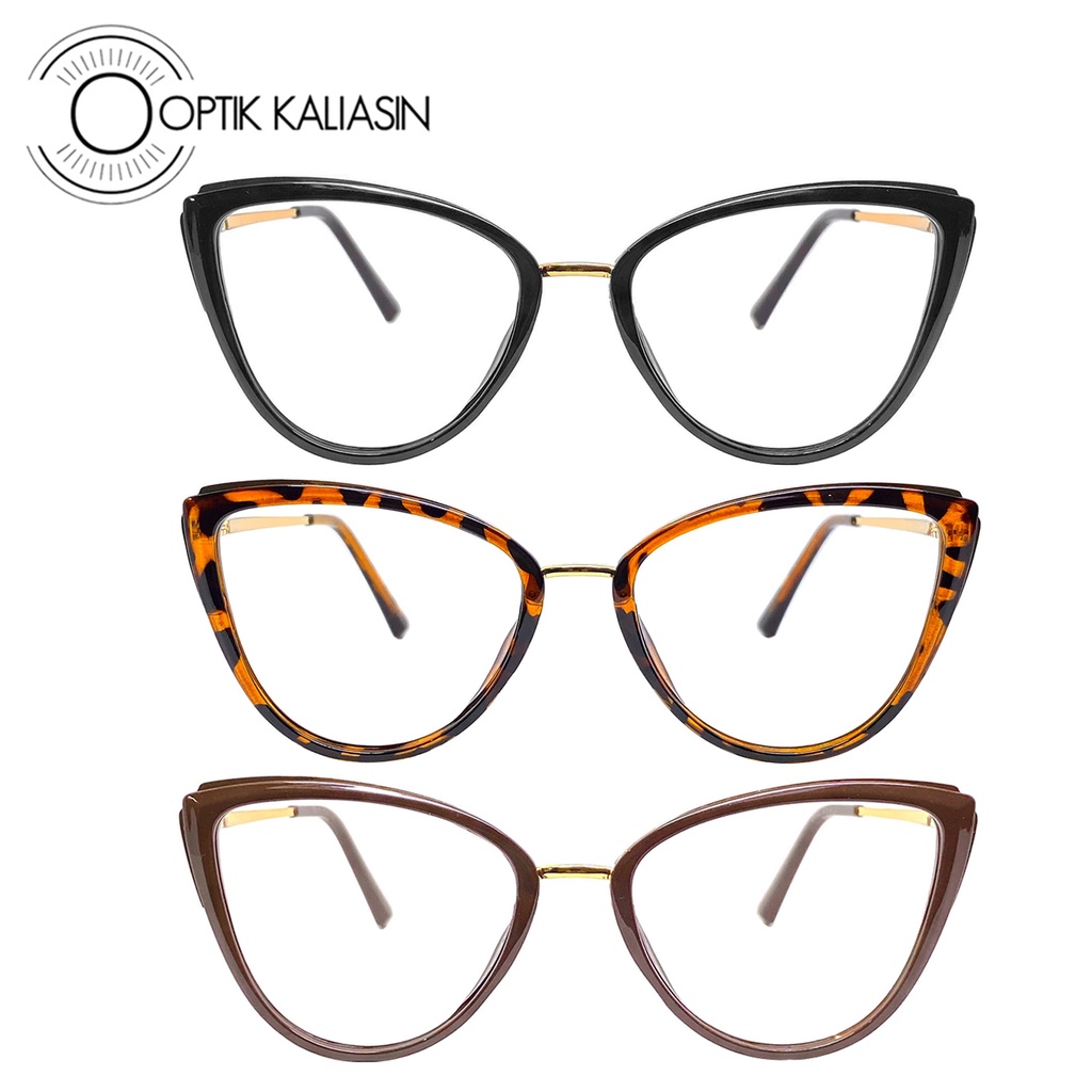 Jual OPTIK KALIASIN - Frame Kacamata wanita cat eye mata kucing besi ...