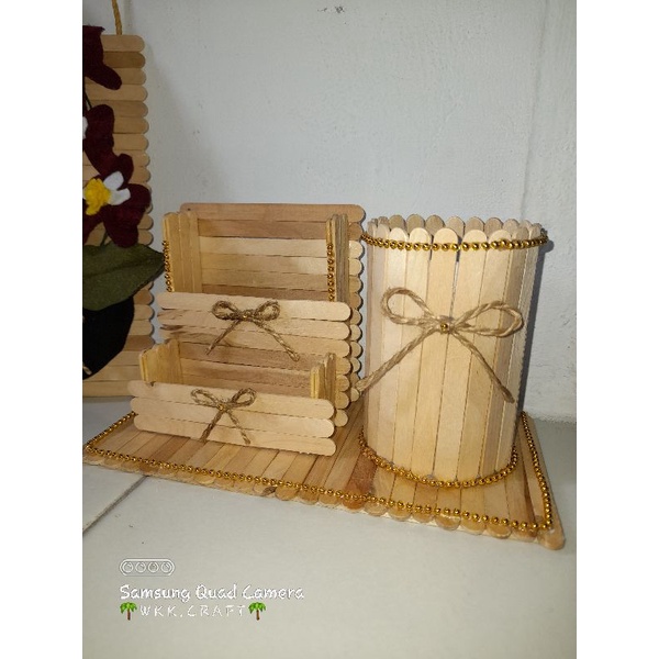 Jual REQUEST KERAJINAN TANGAN DAUR ULANG BOTOL BEKAS, STIK ES KRIM
