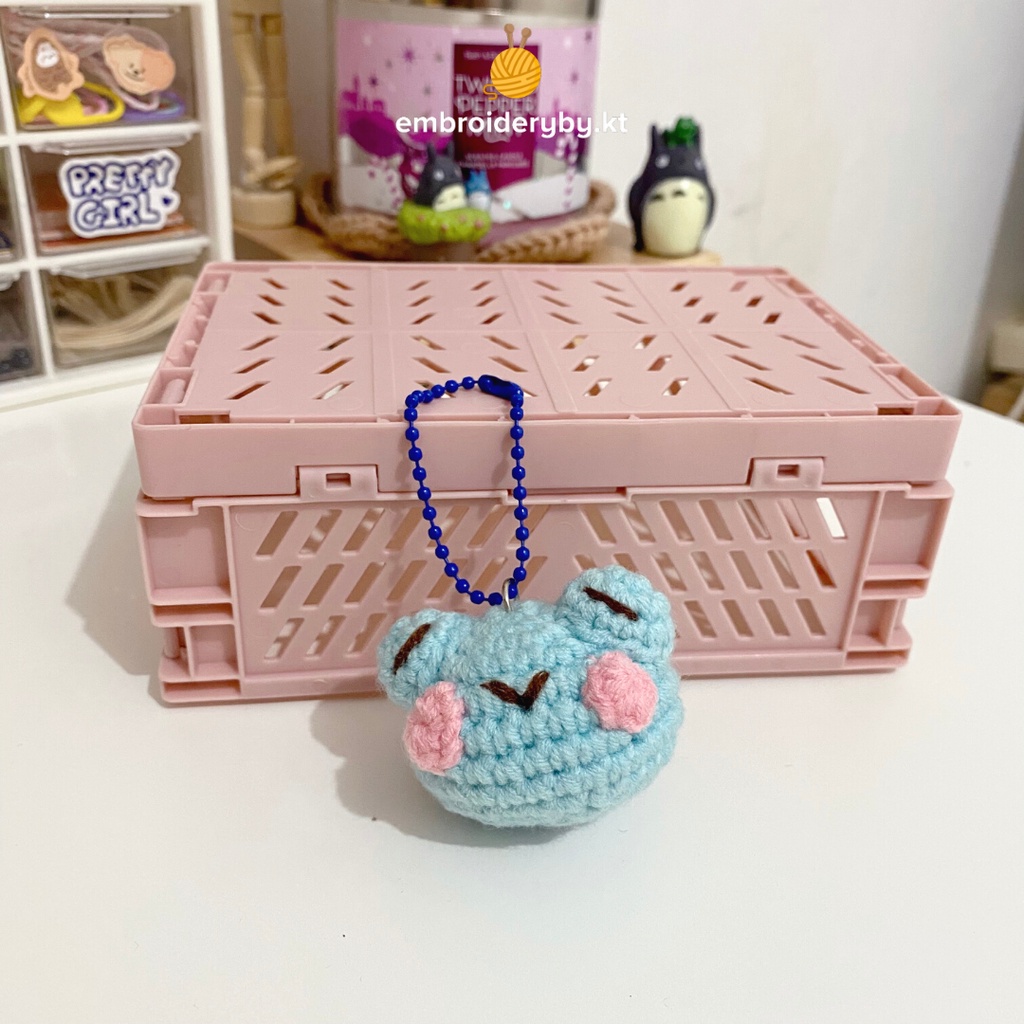 Jual Amigurumi Keychain Frog / Gantungan Rajut Kodok / Crochet Keychain ...