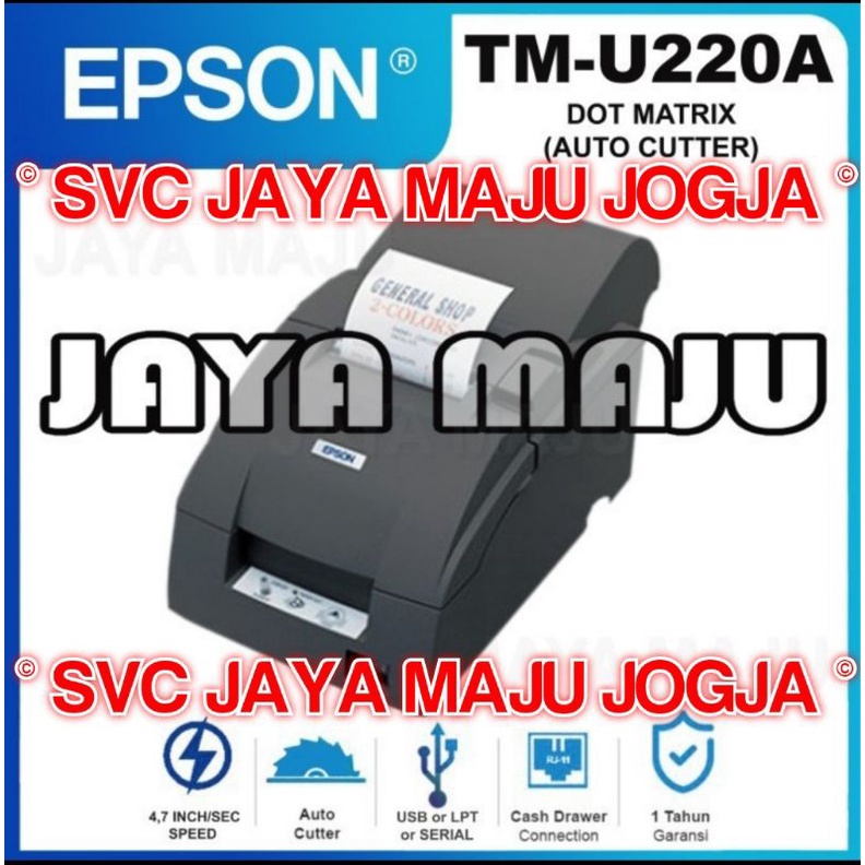 Jual EPSON TM U220 A AUTO CUTTER USB // LPT PARALLEL // SERIAL