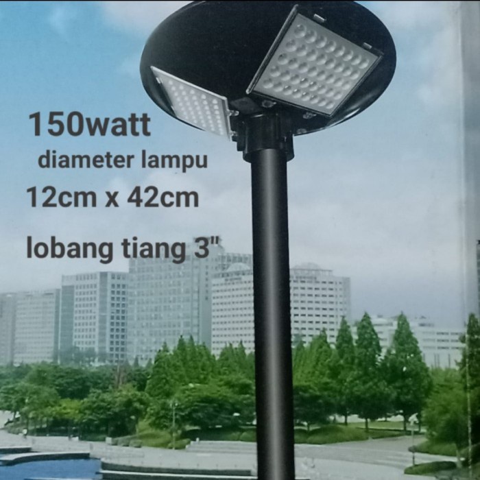 Jual Lampu Jalan 150 watt Matahari Tenaga Surya PJU Solar Cell 150w ...