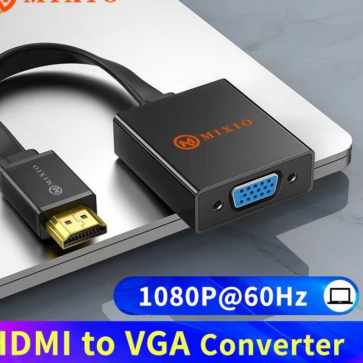 Jual Seller 87FYB MIXIO ACI Adapter Converter HDMI to VGA Flat / HDMI