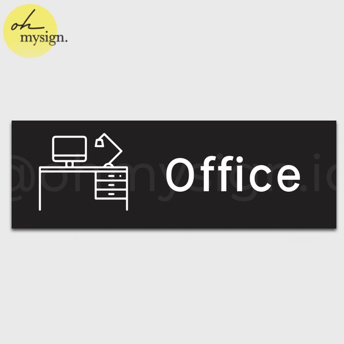 Jual SIGN BOARD OFFICE PAPAN SIGN KANTOR OFFICE SIGNAGE Shopee