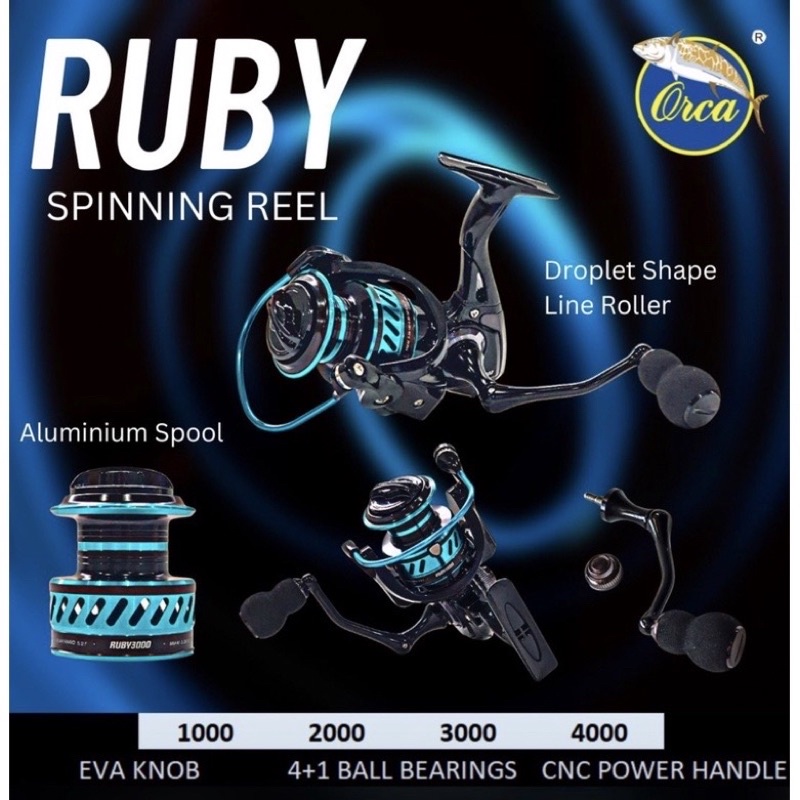 Jual Reel Orca Ruby Ukuran 1000 2000 Power Handle Kuat | Shopee Indonesia