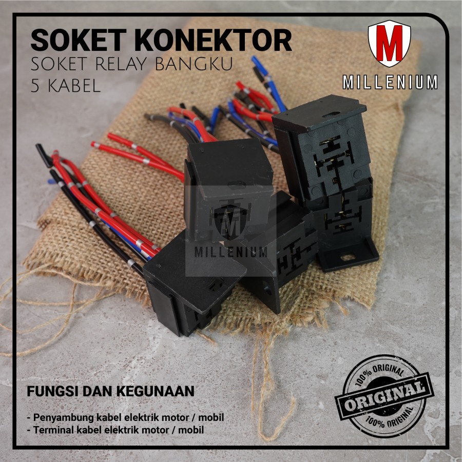 Jual Rumah Relay Gandeng / Soket Relay Bangku / Socket Cable Relay
