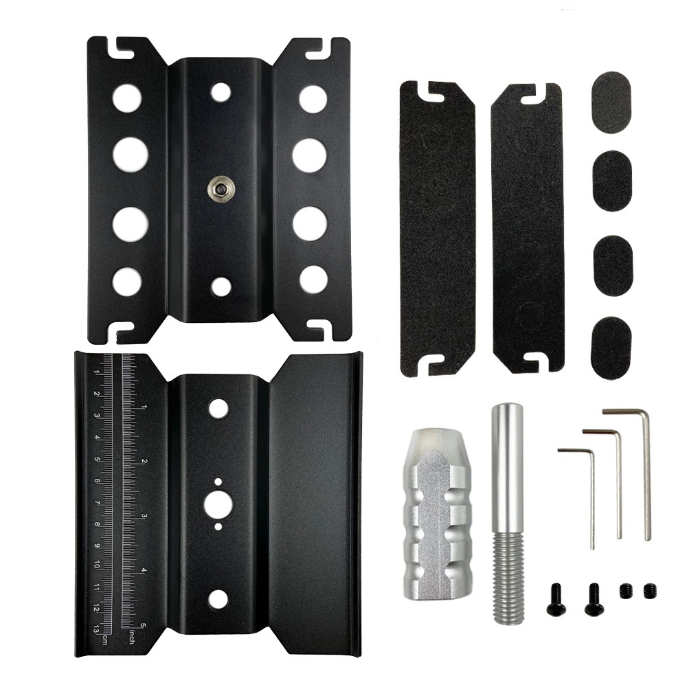 Aluminium RC Auto Reparatie Werkstandaard Reparatie Tool Set 360 Graden Rotatie en 610 STKS RC Schroeven Kit voor 1/8 1/10 1/12 1/16 1/18 RC Auto Truck Schaal Crawler (RC Werkstandaard RC Schroeven