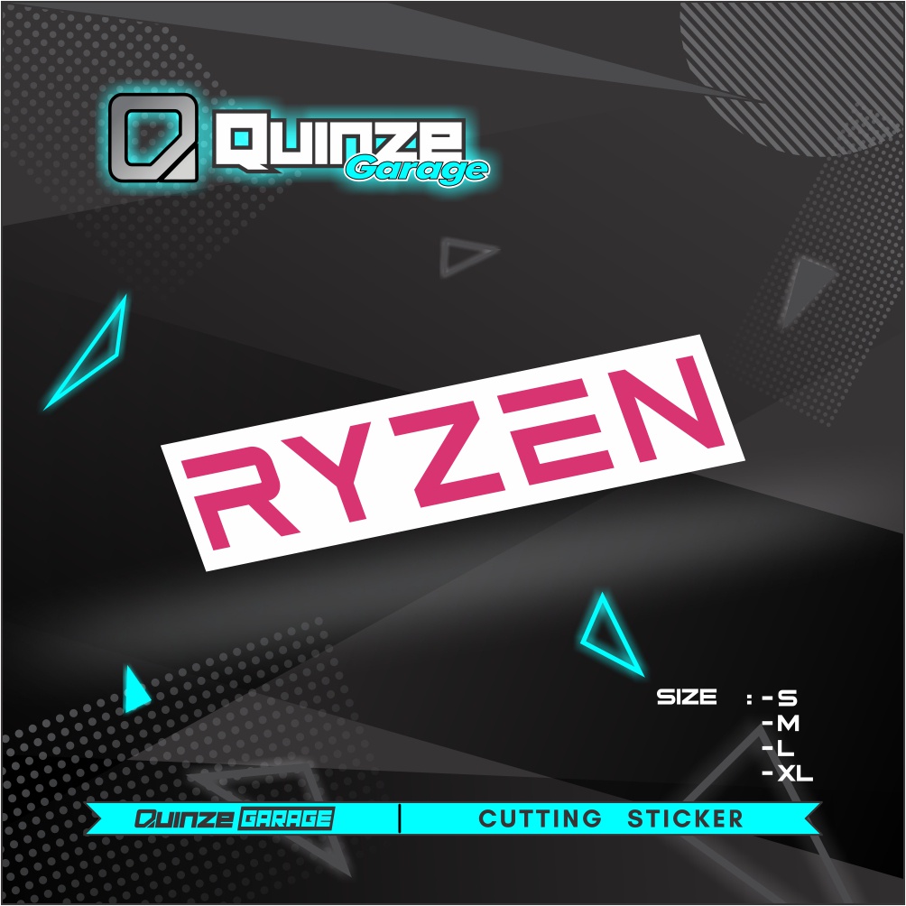 Jual Stiker Ryzen Sticker Logo Ryzen Cutting Sticker Logo Ryzen Shopee Indonesia 