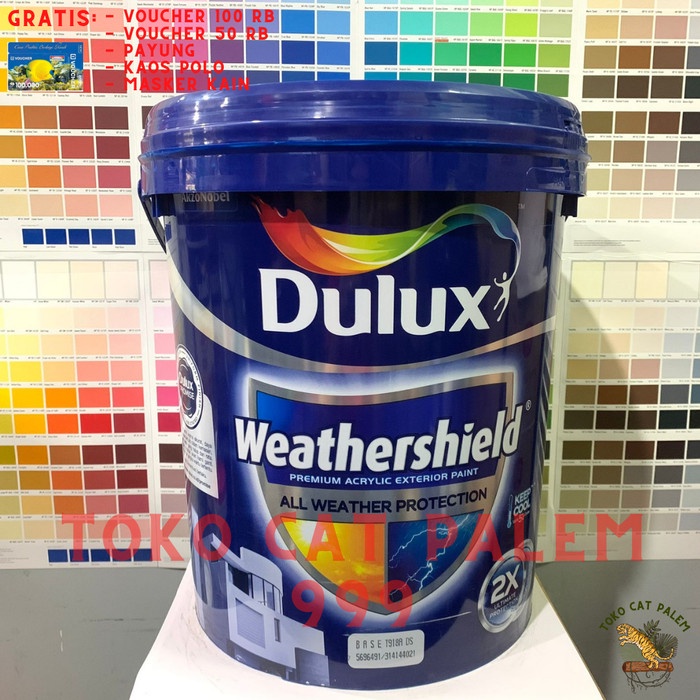 Jual Cat Tembok Eksterior Dulux Weathershield Brilliant White 2290 20 L