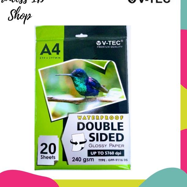 Jual Star Seller..!! KERTAS PHOTO GLOSSY PHOTO PAPER DOUBLE SIDE VTEC