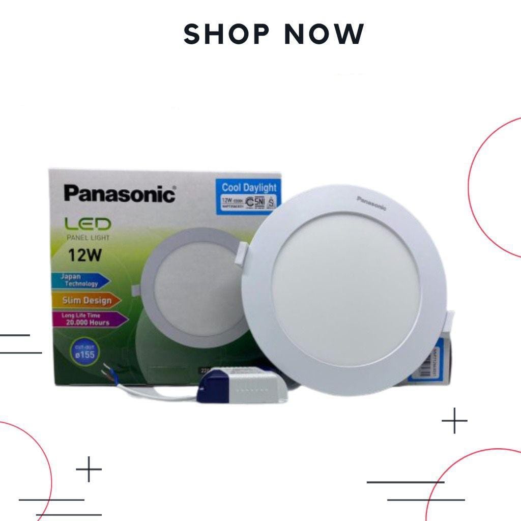 Jual LAMPU LED PANEL BULAT DOWNLIGHT (SLIM) PANASONIC 12 WATT NNP 73566 ...