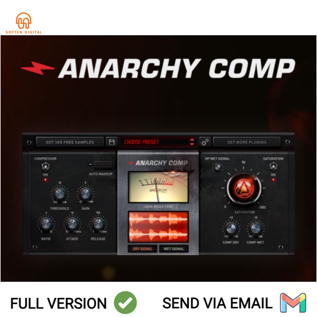 Jual Anarchy Audioworx Comp VST Plugin versatile compressor capable of ...
