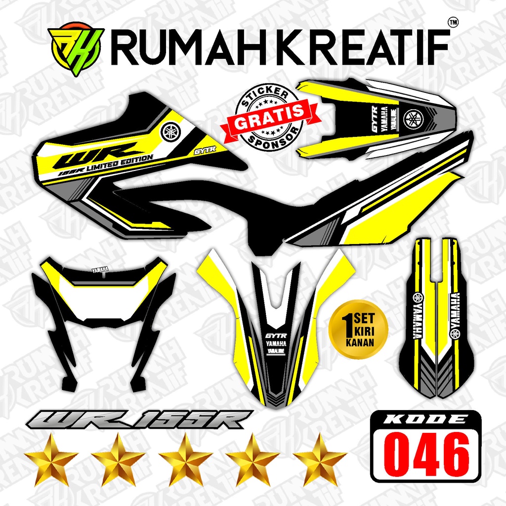 Jual Yamaha Wr R Fullbody Decal Sticker Striping Variasi Stiker Decal Wr R Shopee Indonesia