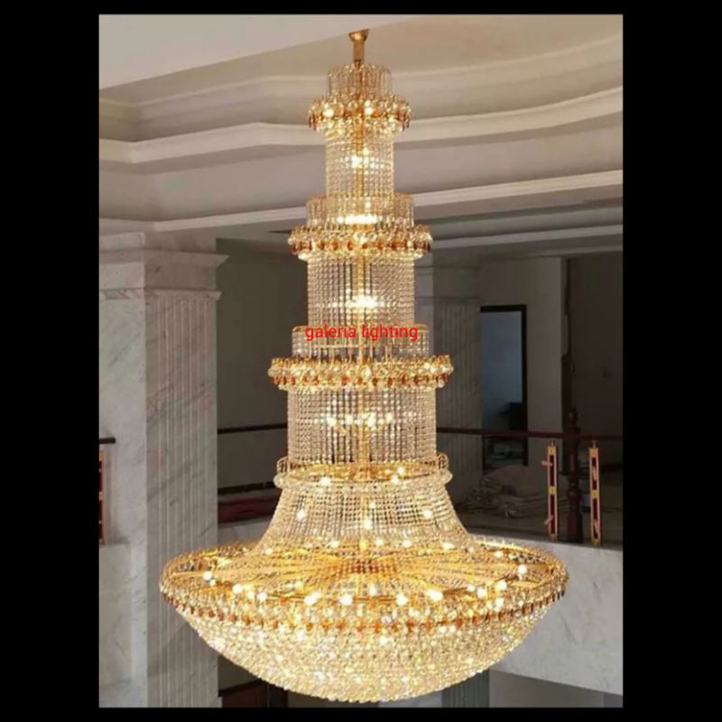 Jual Lampu gantung frame kristal dekorasi ruang void/hotel tipe 89804 ...