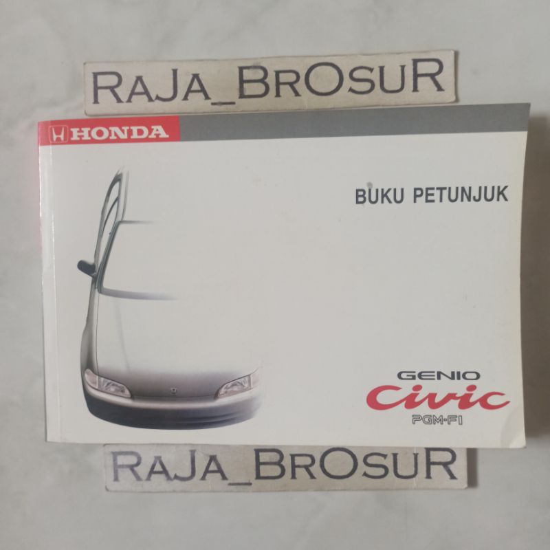 Jual Buku Petunjuk Pemilik/Owners Manual Book Honda Civic Genio/Civic