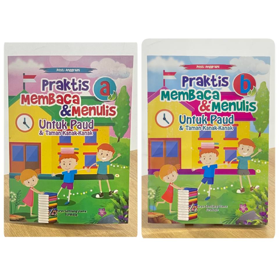 Jual Buku Belajar Untuk PAUD TK A & TK B Berwarna 32 Halaman PRAKITS ...