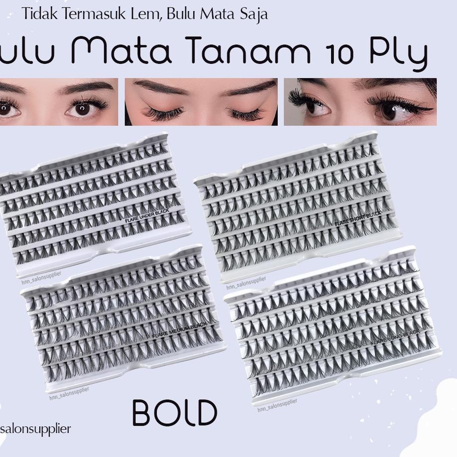 Jual か Bulu Mata Tanam Flare 10ply Eyelash Extension Eyelashes ...