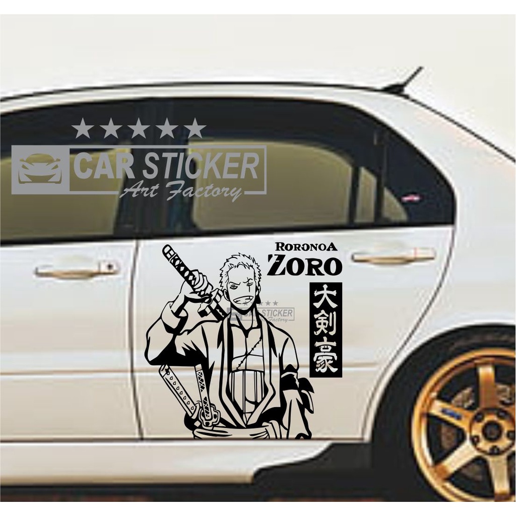 Jual ZORO01 Sticker one piece sticker Roronoa Zoro sticker anime zoro ...