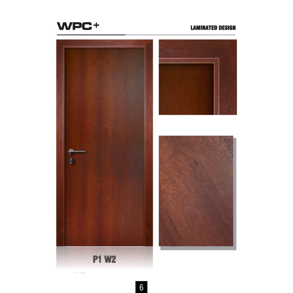 Jual Pintu Kamar Pintu WPC+ Laminasi Set Kusen dan Architrave | Shopee