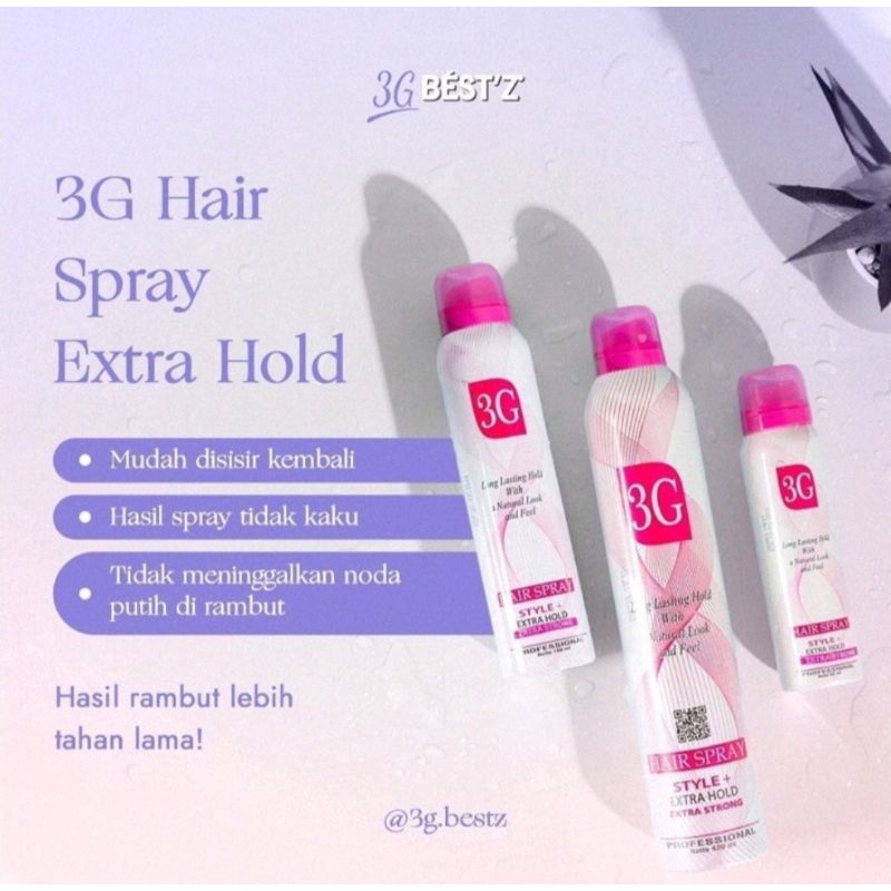 Jual 3G Hair Spray Pengeras Rambut Hairspray | Shopee Indonesia