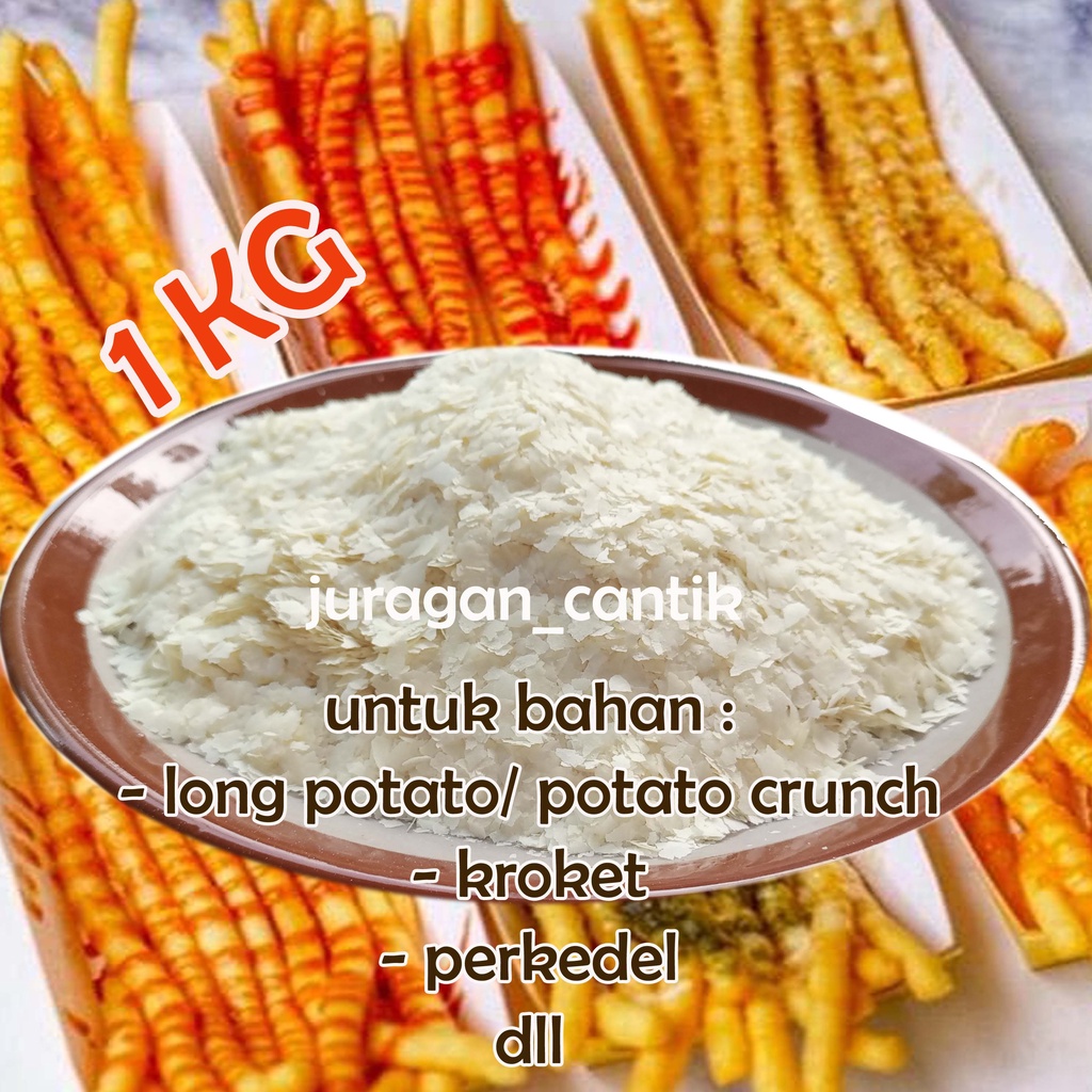 Jual Tepung Kentang Potato Flakes KASAR Iscon Balaji India Halal Bahan ...