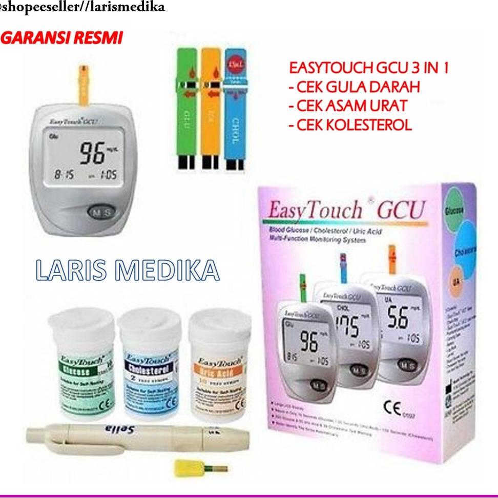 Jual Harga Grosir Paket Alat Cek Darah Easy Touch Gcu Dan Isi Ulang Strip Easytouch Gcu