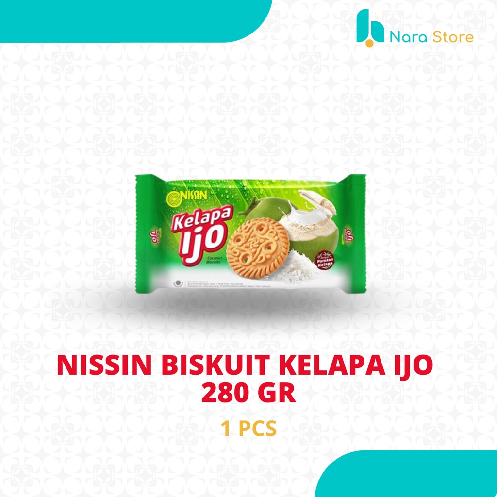 Jual Nissin Biskuit Kelapa Ijo 280 Gr Shopee Indonesia