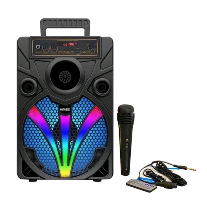 Cassa Bluetooth Kimiso QS-6801 8" 2000W Con Microfono &ndash; Karaoke Party