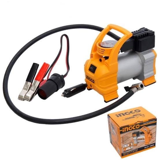 Jual Kompresor Angin Mini Auto Air Compressor Pompa Ban Mobil Ingco 140 ...
