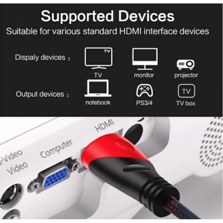Jual Kabel HDMI to HDMI 1,5M/3M/5M/10M/ Kabel Set Top Box | Shopee ...