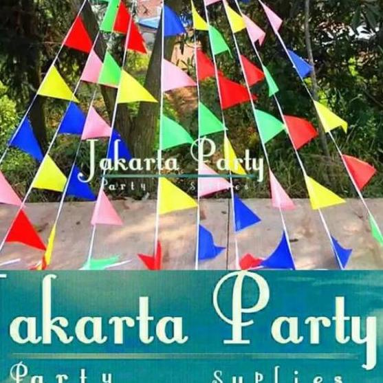 Jual Erv160 Bunting Flag Segitiga Kain Bendera Kain Warna Warni Party Flag Bendera 2851