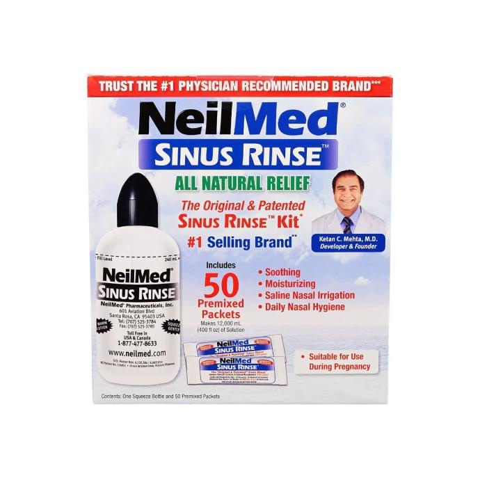 Jual NeilMed The Original & Patented Sinus Rinse Kit - 50 Premixed ...