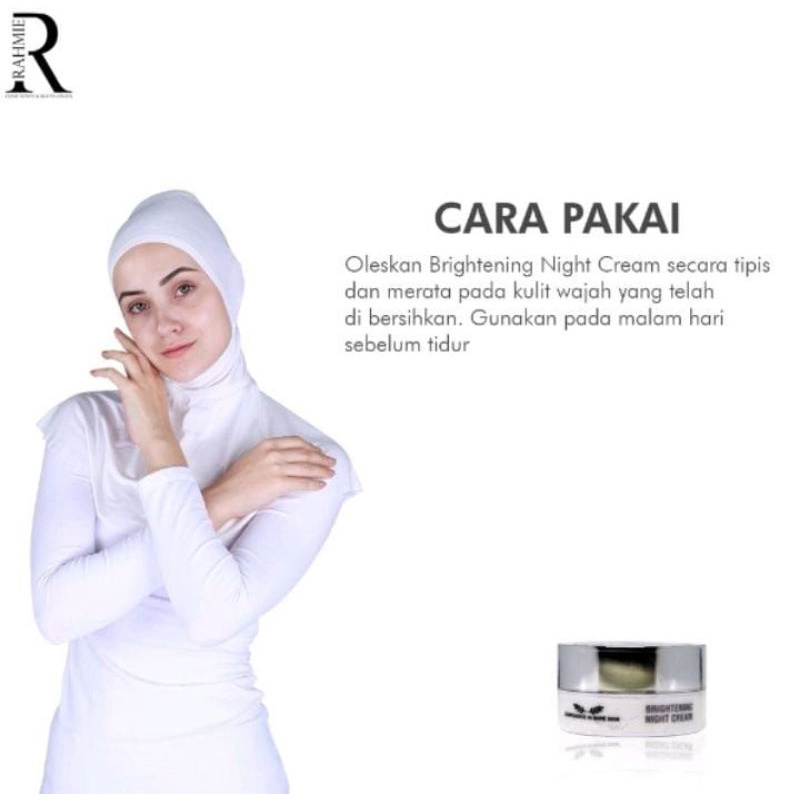 Jual RAHMIE CLINIC HEALTH & BEAUTY CENTER BRIGHTENING NIGHT CREAM 15g ...
