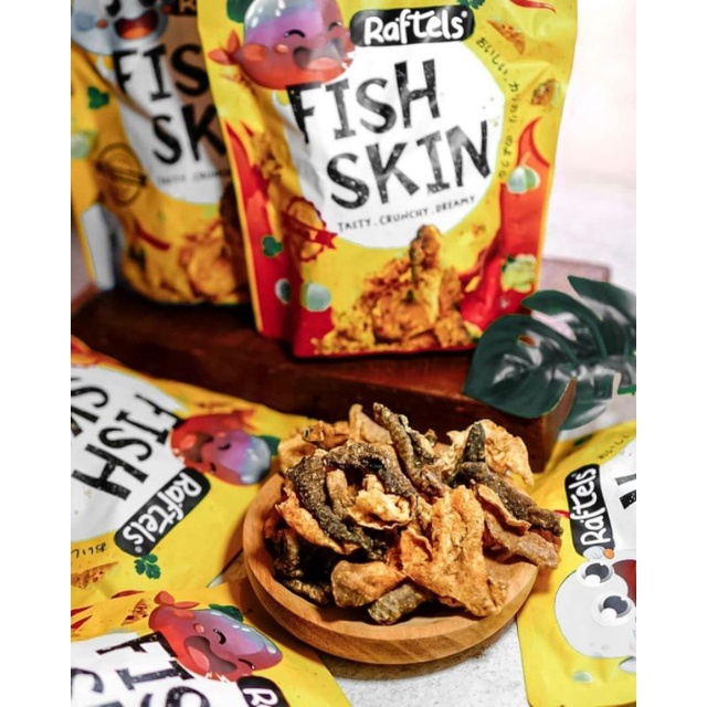 Jual Raftels Fish Skin Snack Keripik Kulit Ikan Terenak | Shopee Indonesia